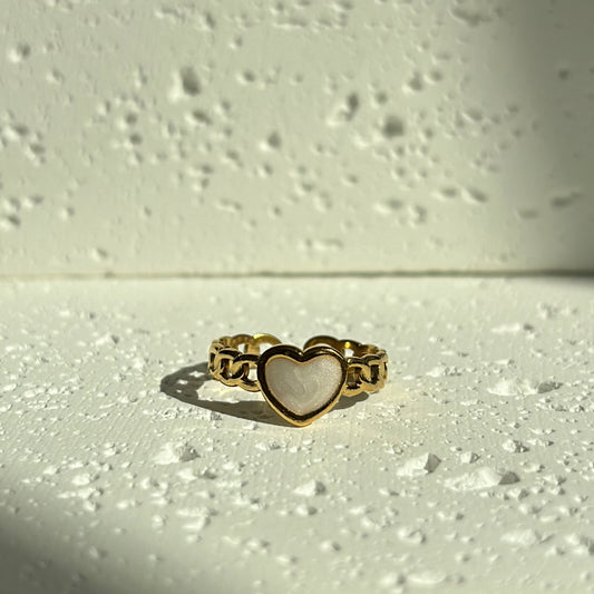 Heart Chain Ring